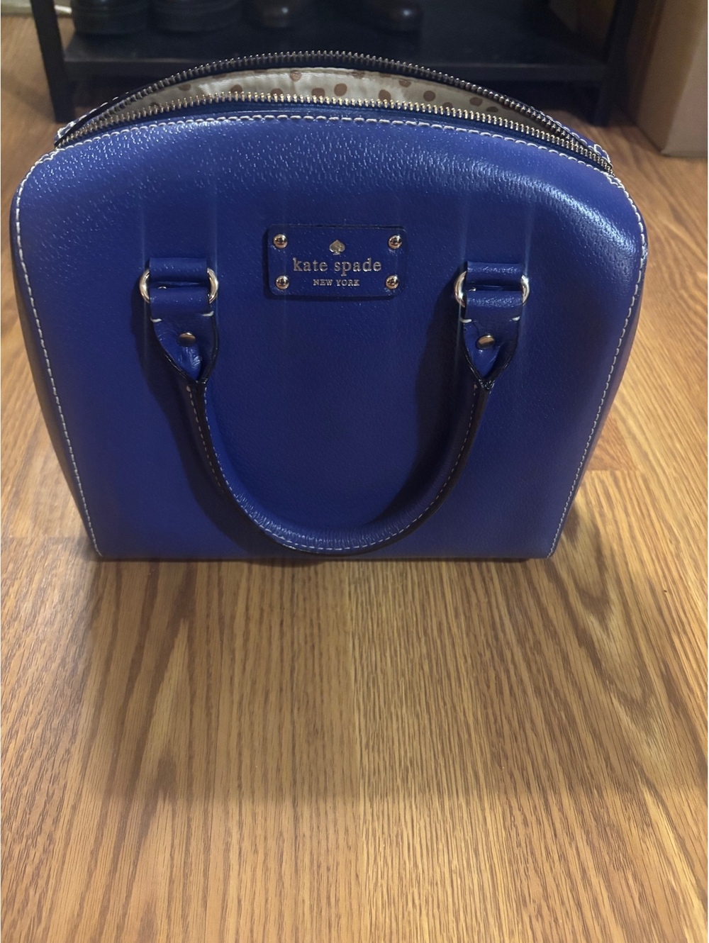 Kate Spade Blue Leather Handbag